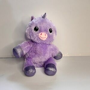 Lullabrites Purple Unicorn Plush Light Up Musical Lullaby Bedtime Soother 10"